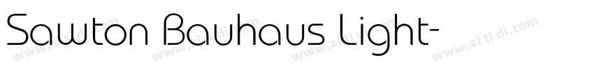 Sawton Bauhaus Light字体转换